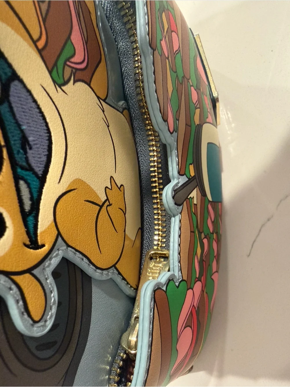 Loungefly Light Blue Lilo & Stitch Reuben Sandwich Expirement 625 Backpack